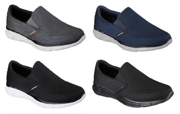 Skechers Men S Memory Foam Slip On Shoes Medium D And Extra Wide 3e 4 Colors Ebay